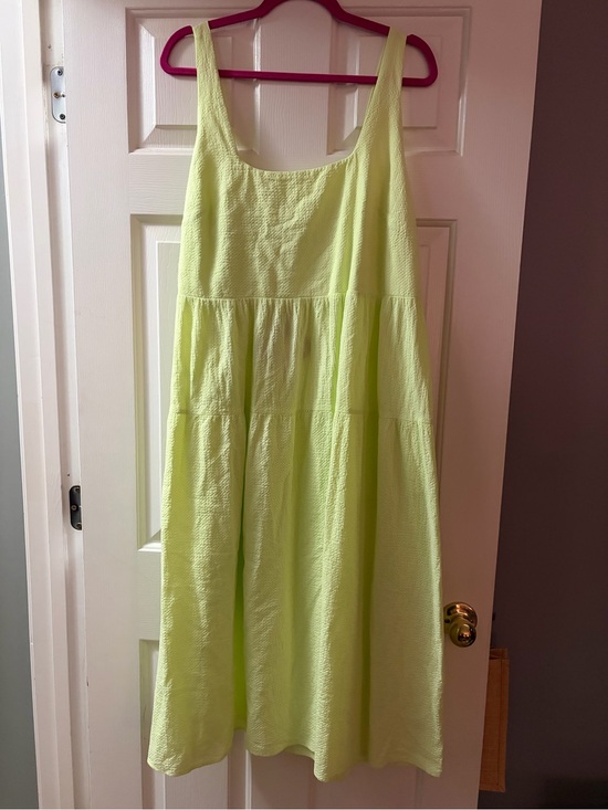 Ava & Viv Dresses & Skirts - Ava & Viv Neon Lime Tiered Sundress